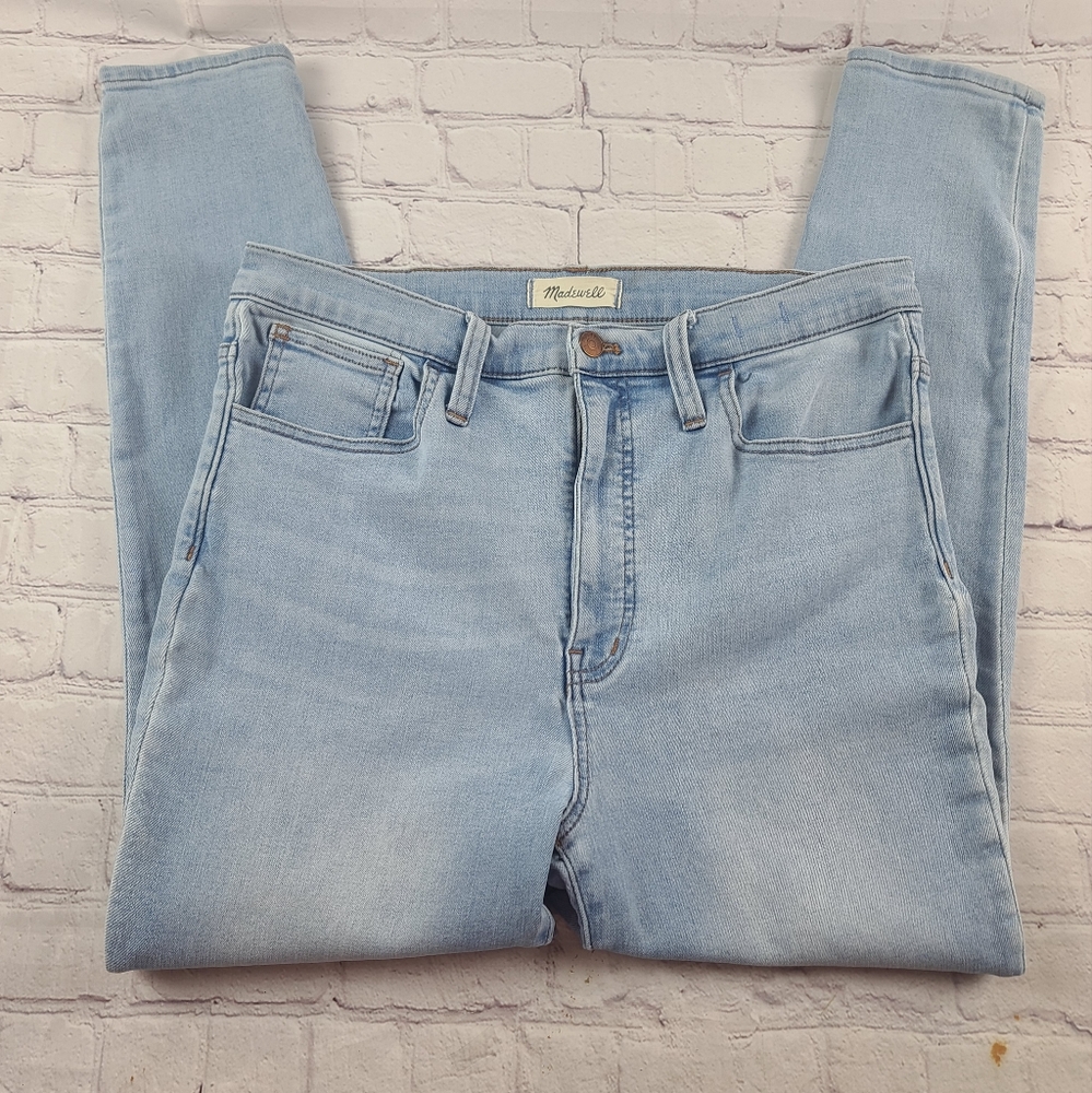 Madewell 11" Roadtripper Denim Jeans Meade/Light Wash *Flaw